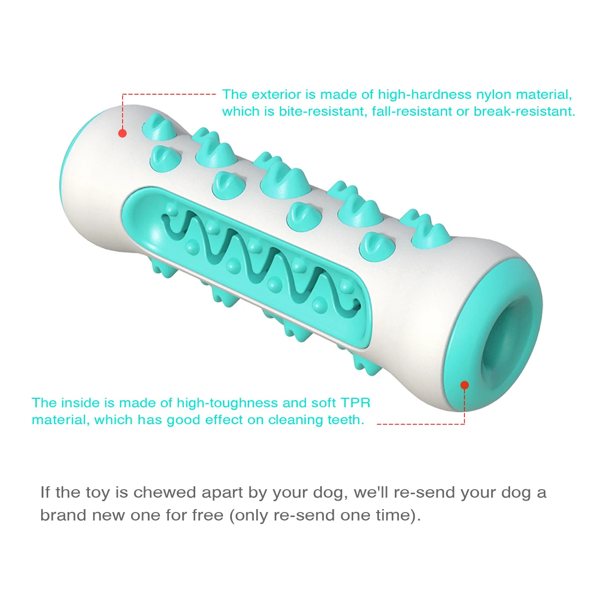 

Pet Dog Toothbrush Pet Dog Chew Toys Brushing Puppy Teething Brush for Doggy Pets Oral Care Stick Bite Toy for Dog Supplies