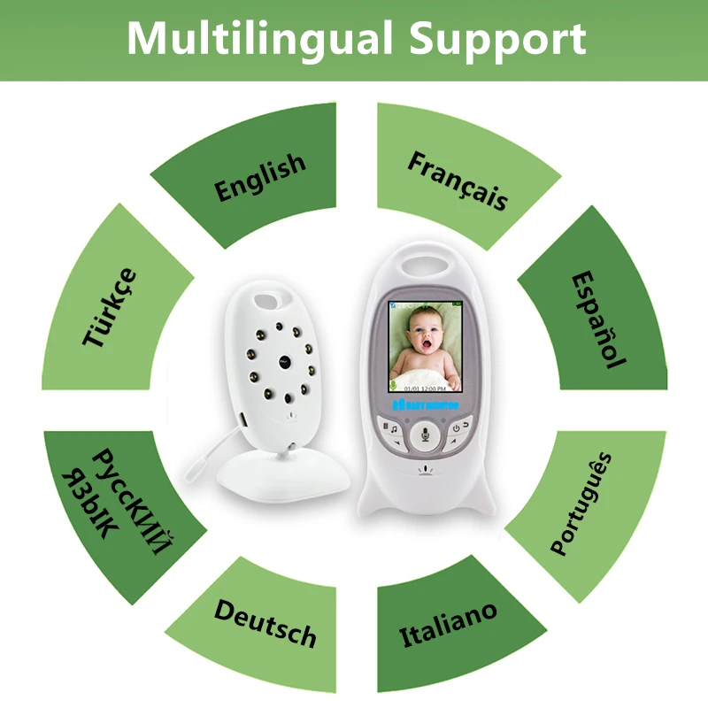 OSVR для телефона Беспроводной Видеоняни и радионяни 2 0 дюймов безопасности Камера