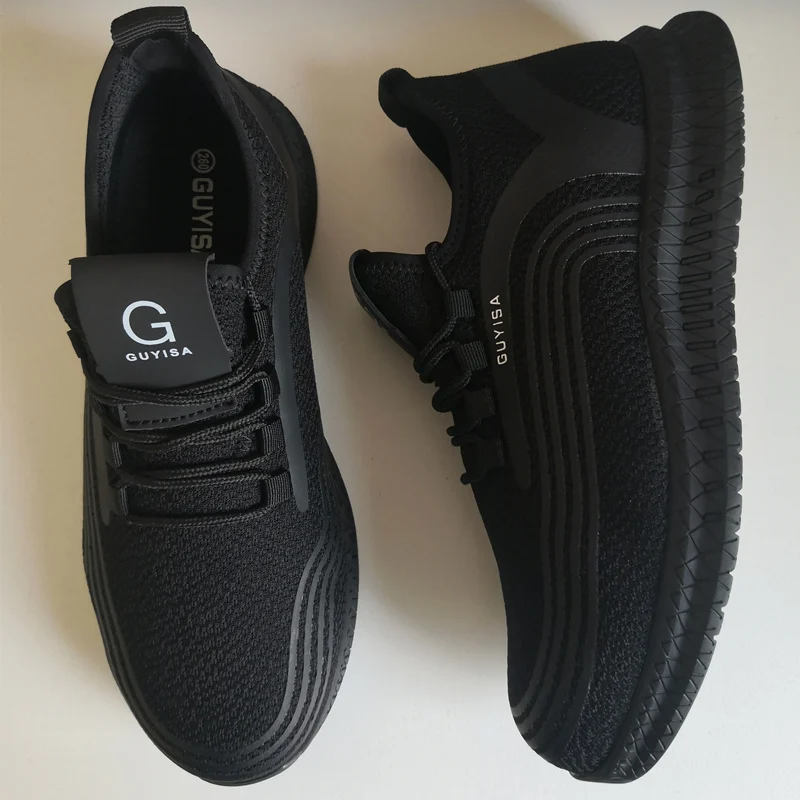 

Breathable Men's Safety Shoes with Steel Toe Cap Industry Work Boots Men Indestructible Shoes Puncture-Proof Working Sneakers