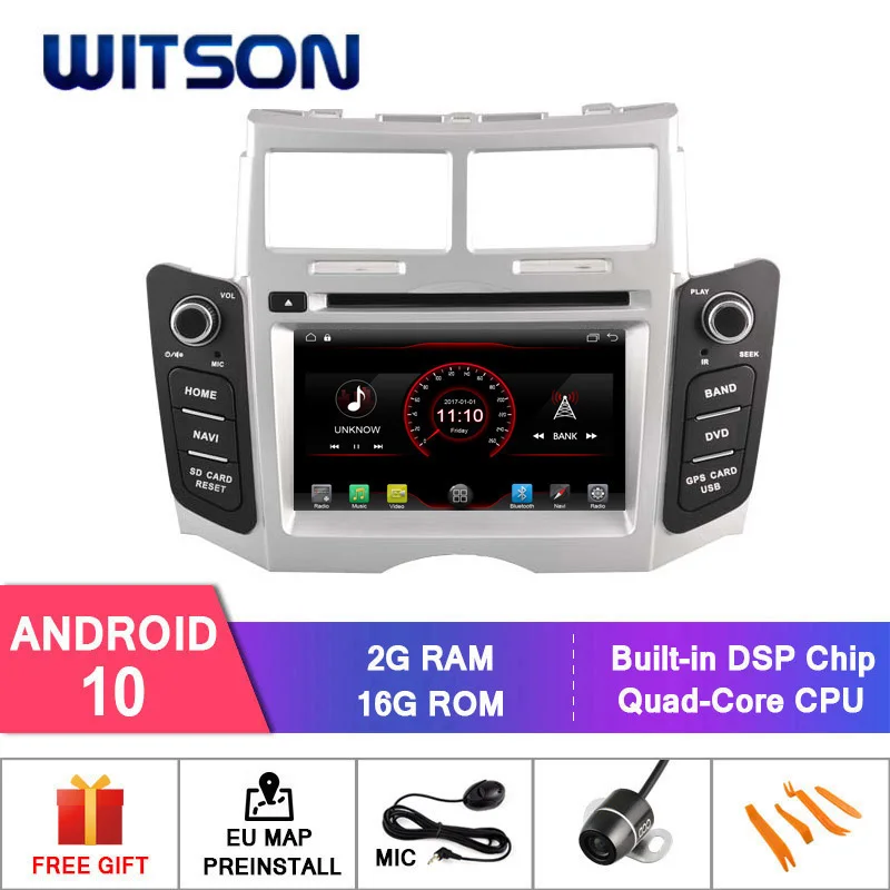 Автомобильная DVD система WITSON на Android 10 для TOYOTA YARIS (2005 2011) автомобильный dvd плеер с
