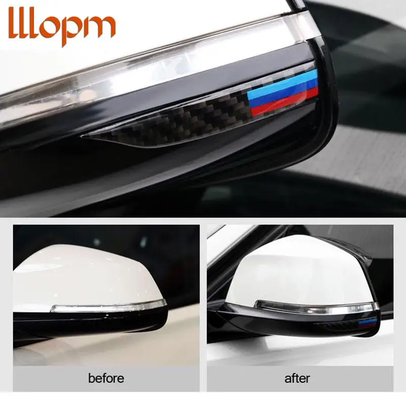 

Carbon Fiber Rearview Mirror Anti-Rub Strips Protector for BMW E90 E60 F30 F34 F10 F20 X1 X3 X4 X5 X6 Car Anti-collision Strip