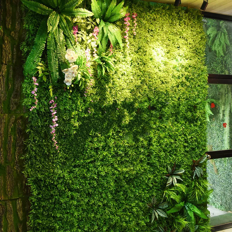 Искусственные растения стены моделирования цветок зеленый пластик газон