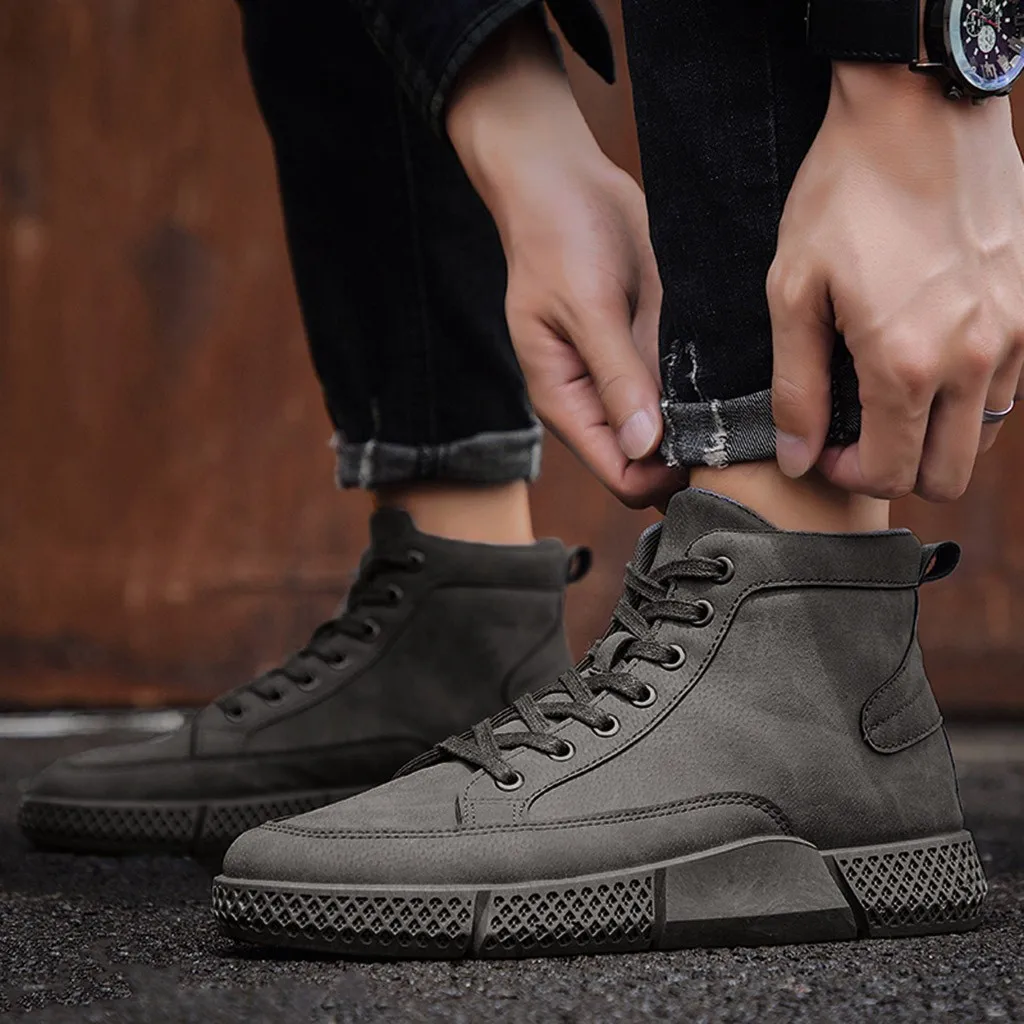 YOUYEDIAN Fashion men shoes sneakers winter Canvas High-top Shoes Comfortable 2019 zapatillas hombre#A2 | Обувь