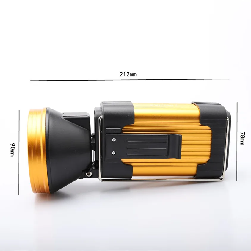 저렴한 Yupard 모바일 전원 T6 Led 휴대용 스포트 라이트 작업 빛 Usb 충전식 야외 Flashlightbuilt-in 배터리 광부의 램프