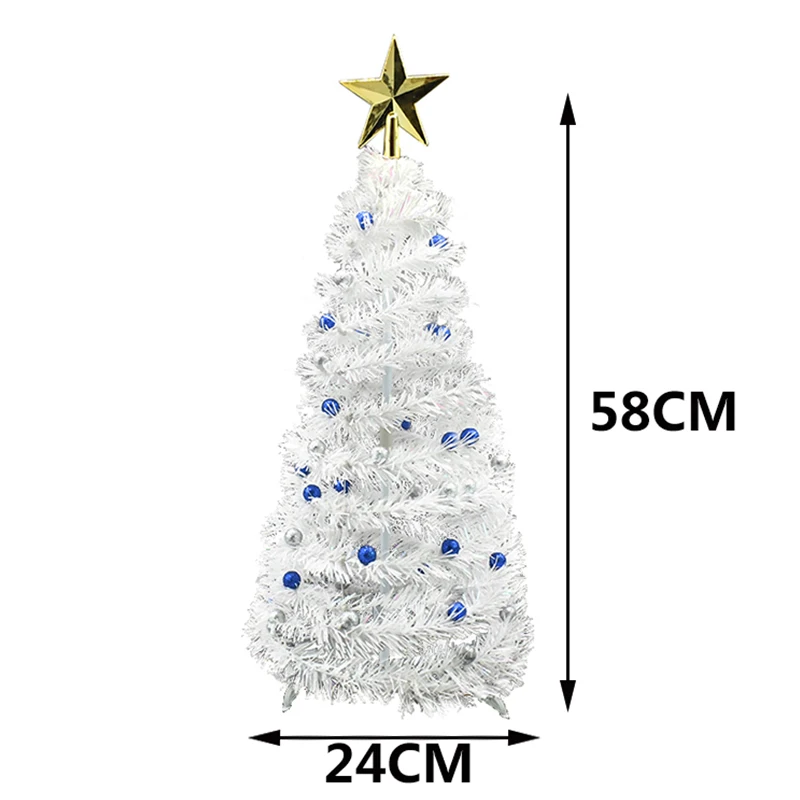Collapsible Artificial Christmas Table Tree Tinsel Sequins Pop up Trees for Desk Decoration Festival Xmas Party Ornaments | Дом и сад