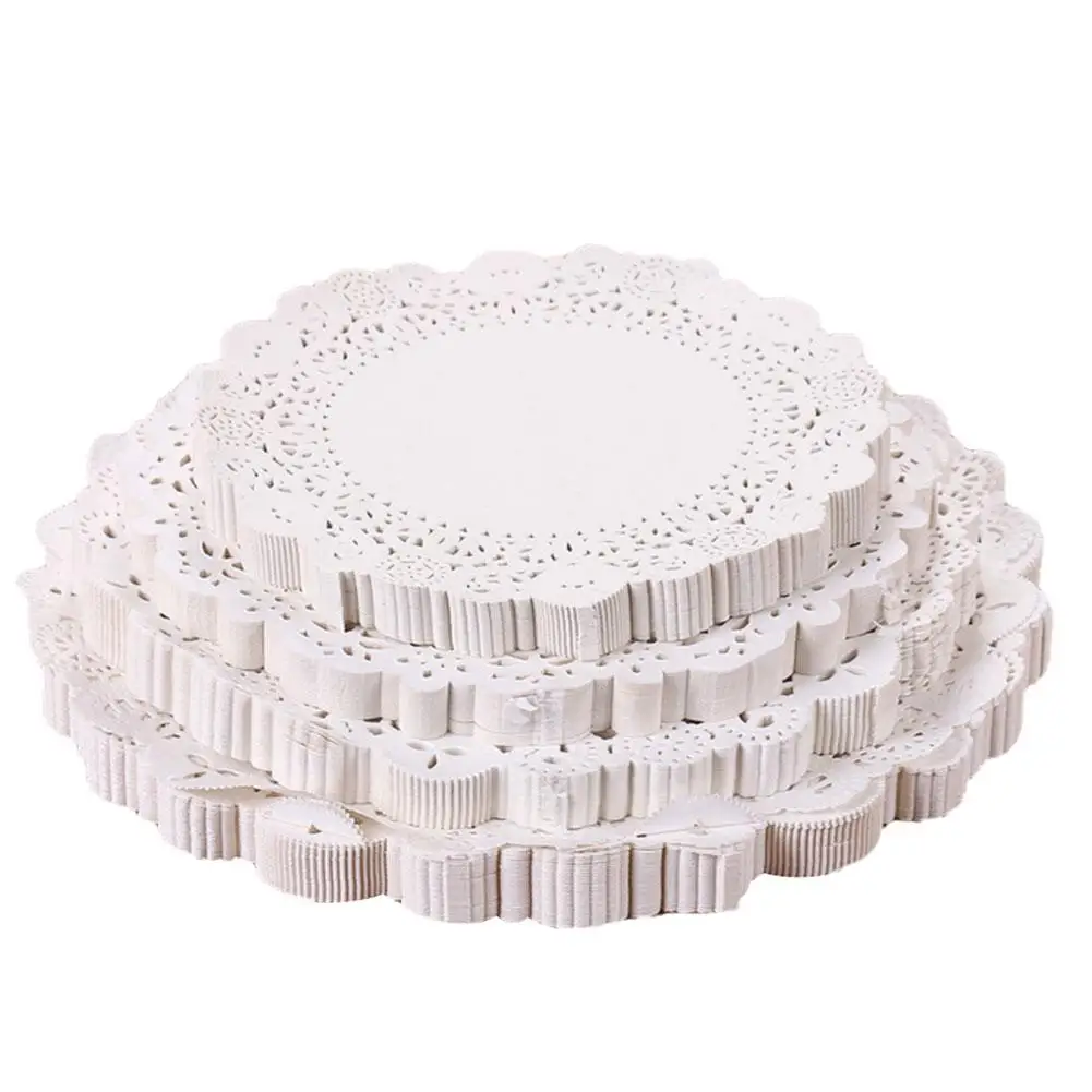 100 шт круглый цветочный нижний бумажный коврик подставка для выпечки торта