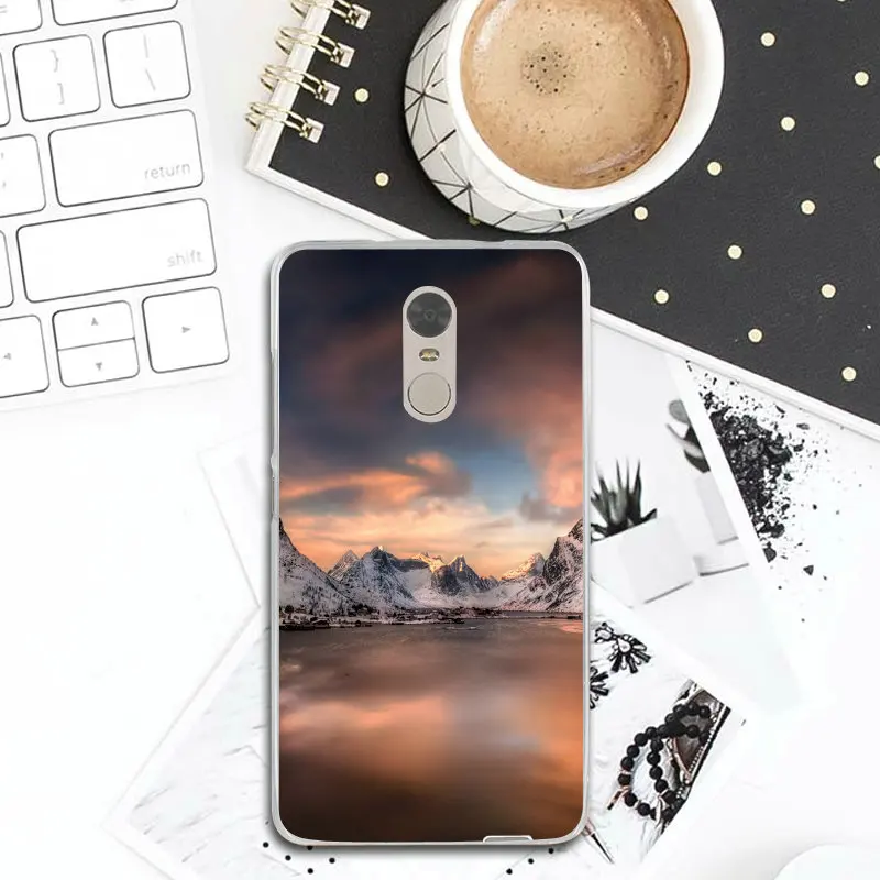 Красивый Lofoten пейзаж для Xiaomi mi Red Note 3S 4 4X 4A 5 5S 5A 6 8 A1 Pro Plus Max 3 Сумки силиконовый