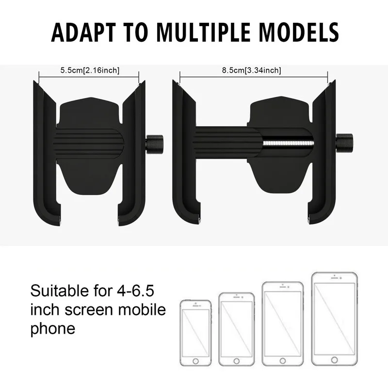 aluminum motorcycle bicycle phone holder with usb charger bracket moto bike handlebar mirro phone support mount for iphone xs 8p free global shipping