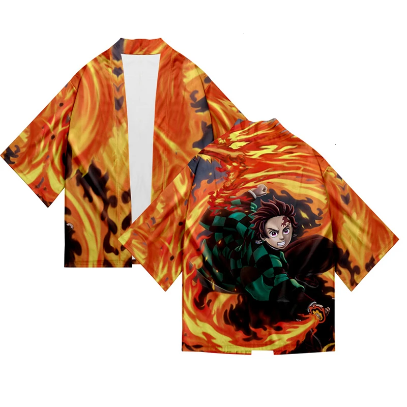 Аниме Демон Истребительница Kimetsu без Yaiba Tanjiro камадо Nezuko Косплэй костюм Для мужчин