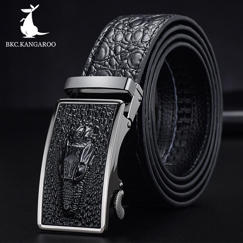 BKC. Кенгуру мужской ремень из натуральной кожи бренд автоматическая пряжка