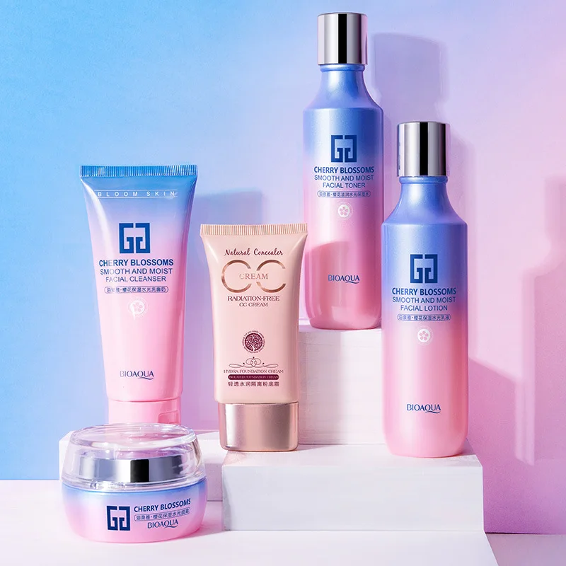 Набор для ухода за лицом Beauty Cherry увлажняющее яркое очищающее средство + Эмульсия