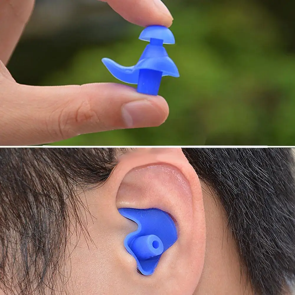 

1 pair Swim Ear Plugs Waterproof Spiral for Regular Swimmers Diving