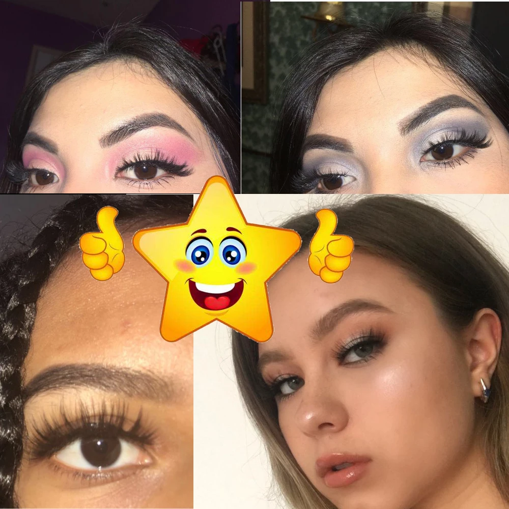 MB 2019 100% ресницы серо коричневого цвета естественные крест накрест жестокость 3D