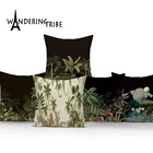 Тропические Чехлы для подушек, наволочки для диванных подушек в стиле джунглей, фламинго, планшетов, слонов