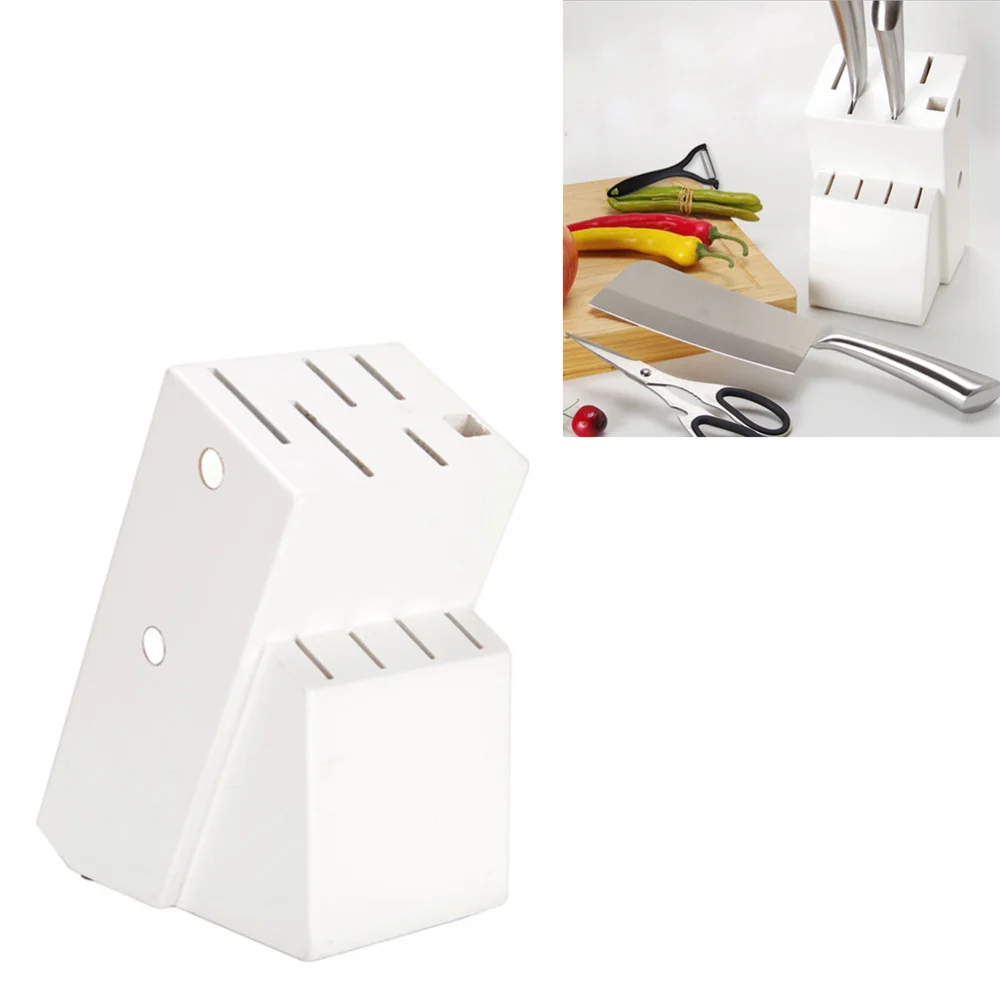 

Western Magnetic Wood Cutter Rack Holder Stand Organizer Kitchen Gadget (White)