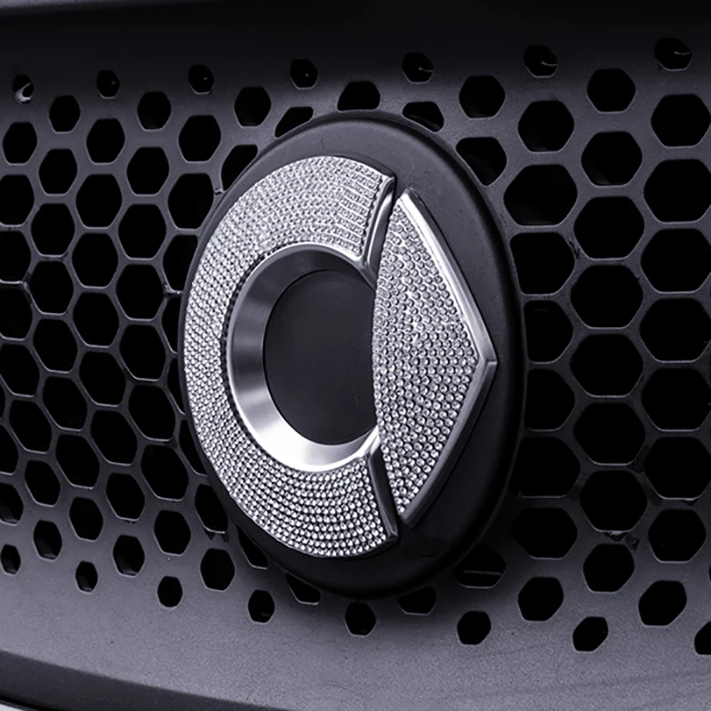 

Автомобильный наружный знак, Блестящий Алмазный декоративный стикер для Mercedes Smart 451 453 Fortwo Forfour, автомобильный Стайлинг, автомобильные аксес...