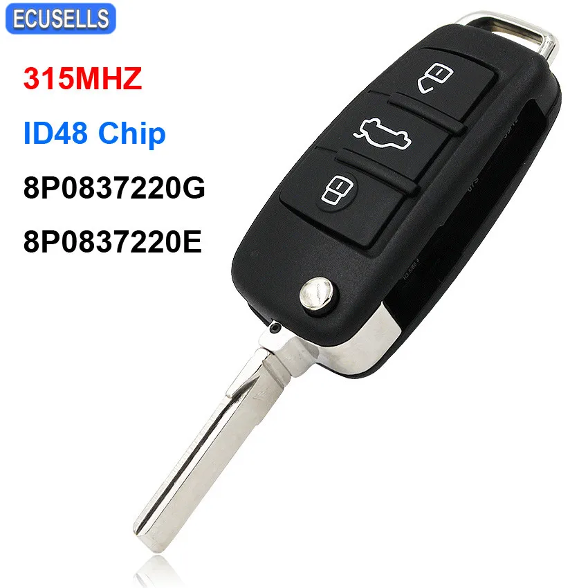 Обновленный 3 кнопочный Складной автомобильный ключ раскладушка с дистанционным