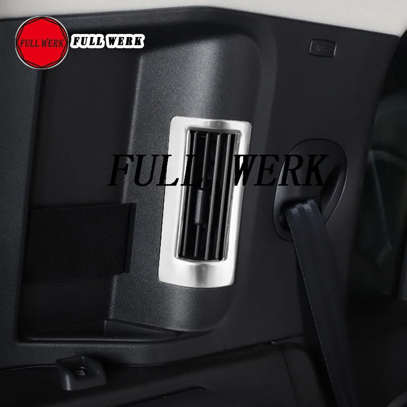 

1 Piece Stainless Steel Car Rear Trunk AC Air Vent Trim Decoration Cover Sticker Frame for Defender 20-21 Interior Accessories