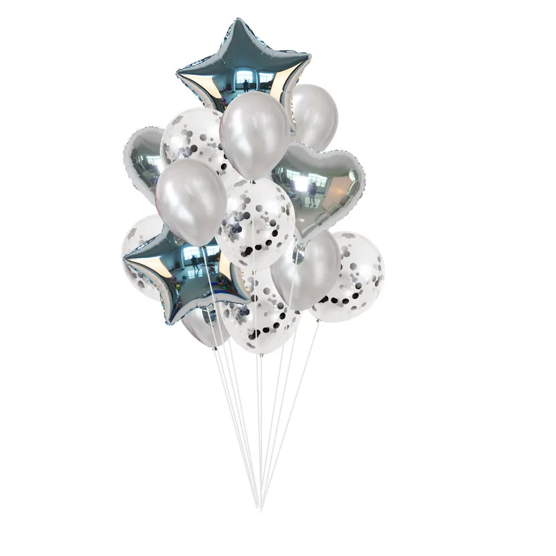 Воздушные шары с металлическими конфетти 14 шт./лот | Дом и сад