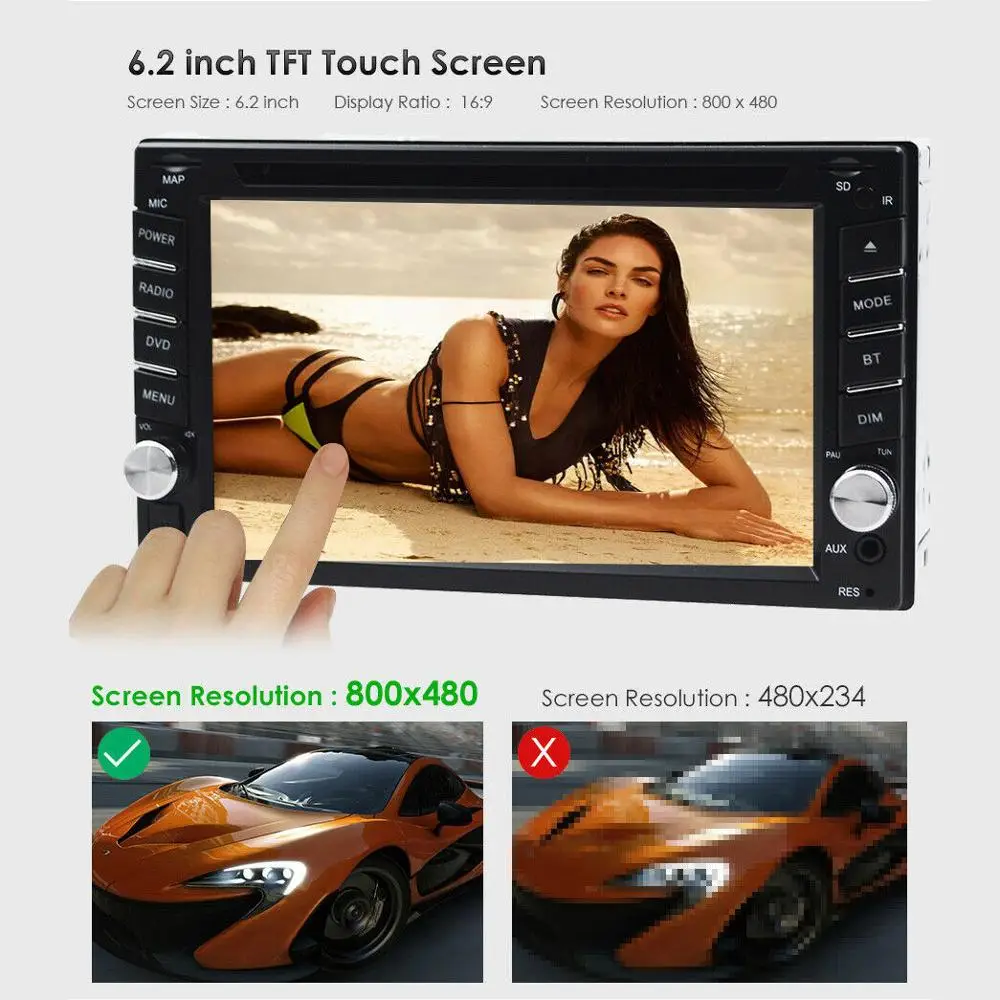 Автомагнитола 2 Din + 16 ГБ 9 0 дюйма GPS USB TF | Автомобили и мотоциклы