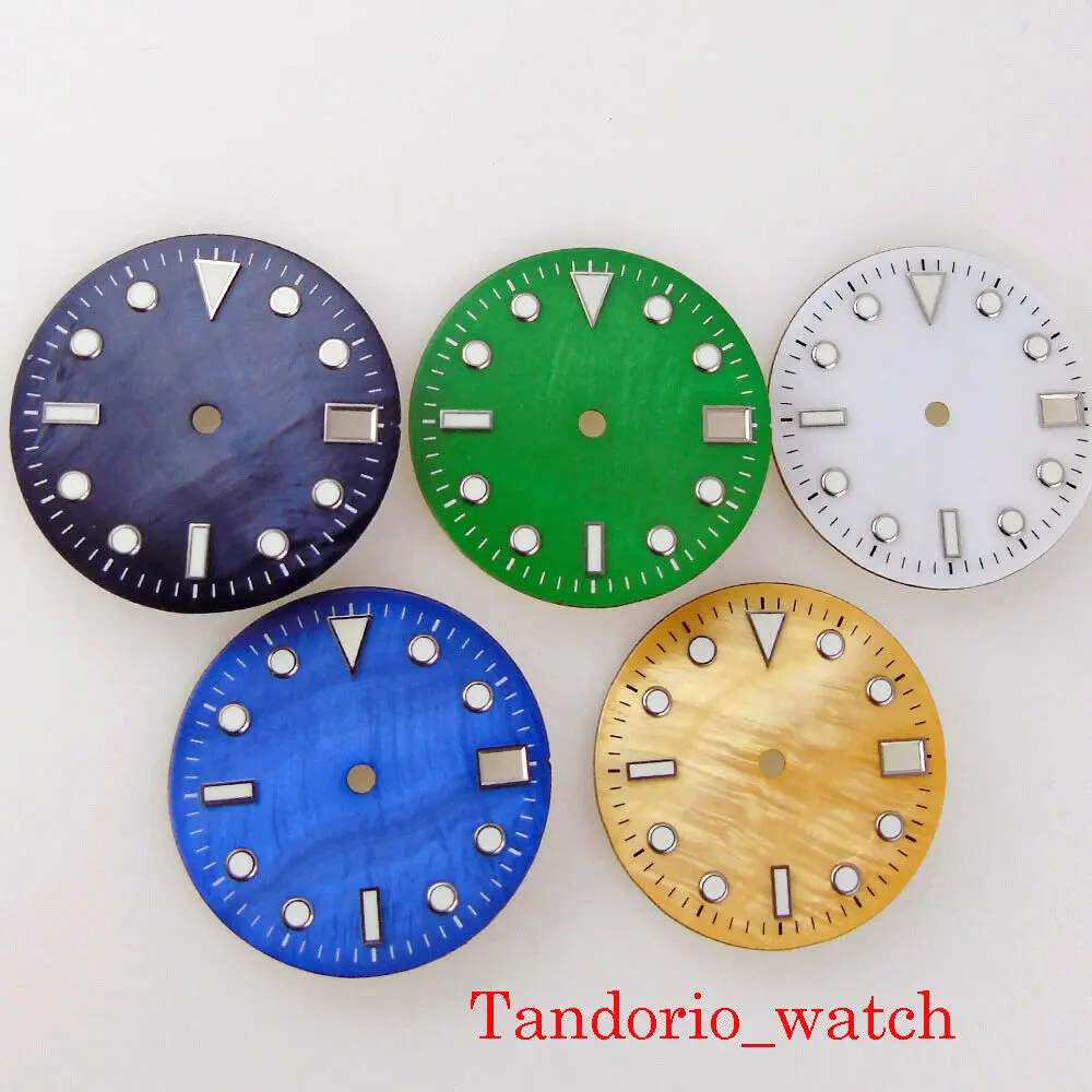 

28.5mm Luminous Watch Dial Fit for NH35A Automatic Movement Date Window Watch Parts Replacements
