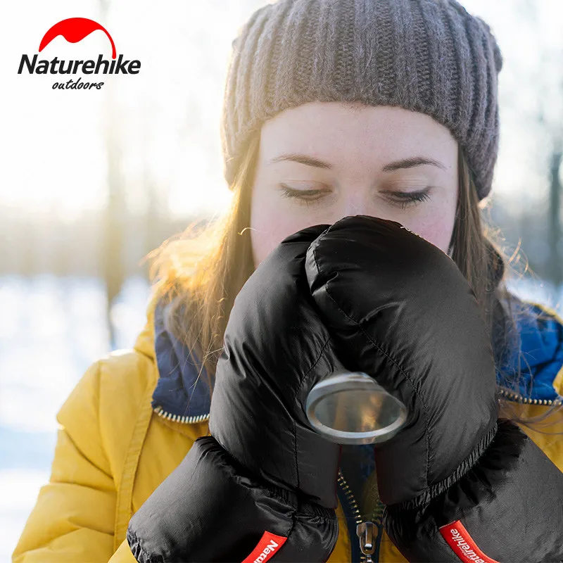Naturehike перчатки с гусиным пухом унисекс 50 г сверхлегкие зимние теплые
