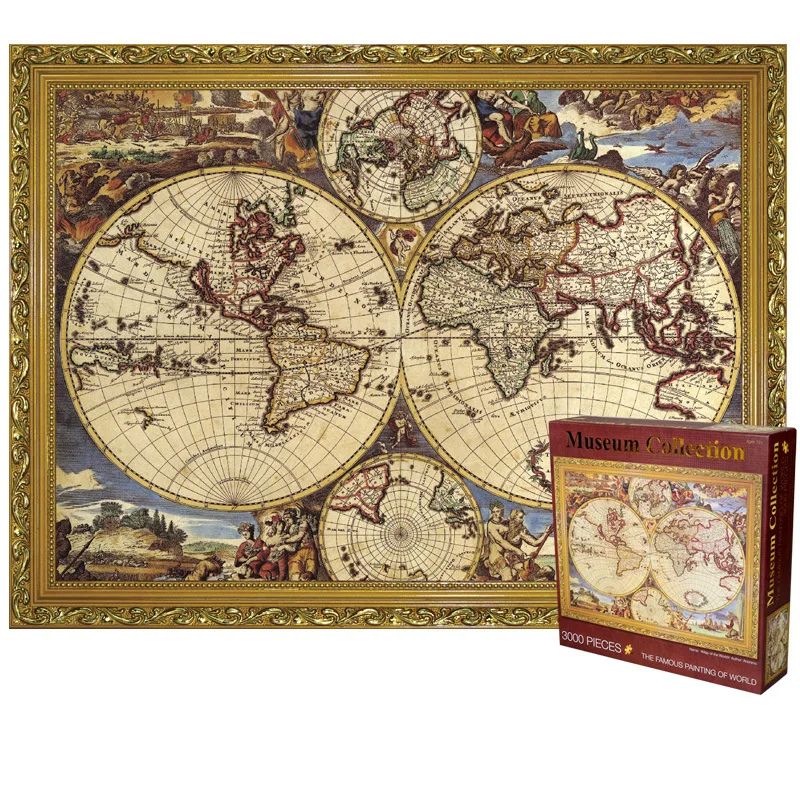 3000 шт. всемирно известный Звездная ночь толще Бумага головоломки высокое