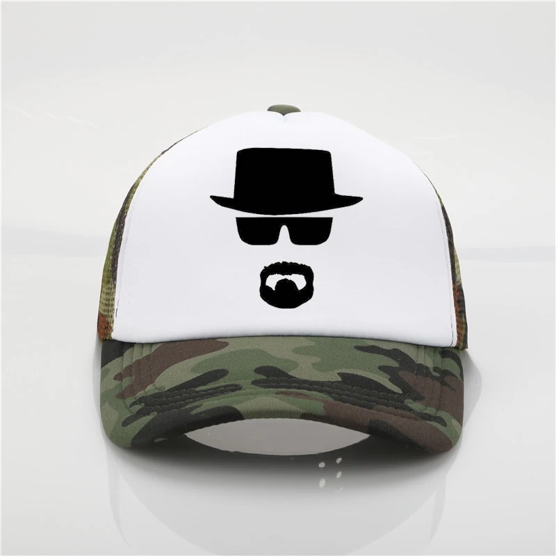 Модная шапка с сеткой Heisenberg с принтом бейсбольная кепка для мужчин wo мужская летняя трендовая Кепка новая молодежная Джокер Солнцезащитная шляпа пляжный козырек шляпа