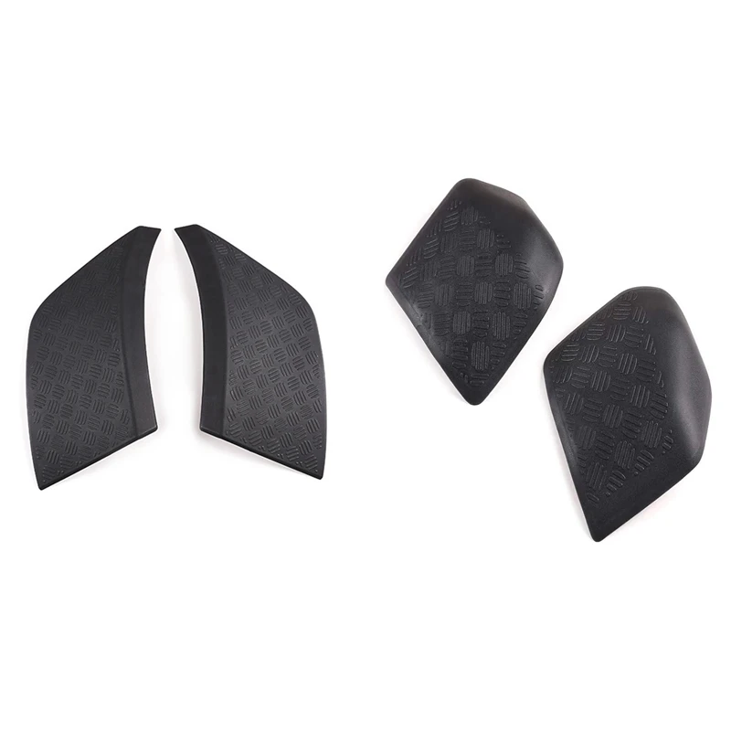 

Car Rearview Mirror Cover with Front Side Bumper Protector Guard Scratch Plate Trim for Land Rover Defender 110 2020