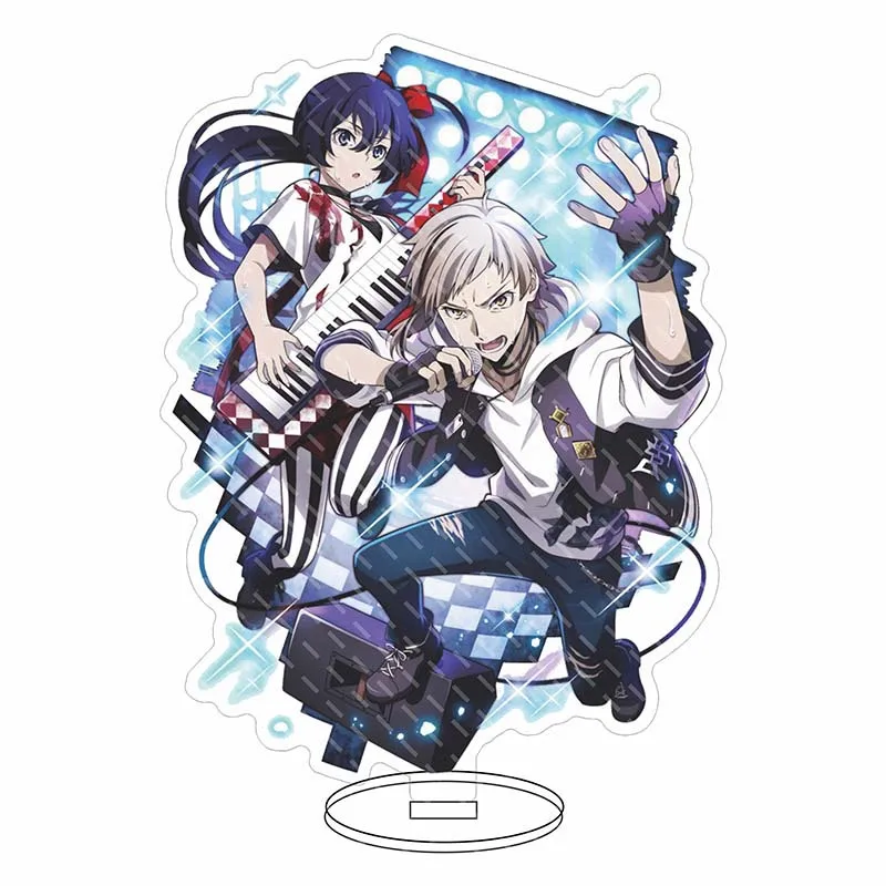 Брелок для ключей Bungo с изображением бродячих собак акриловая подставка