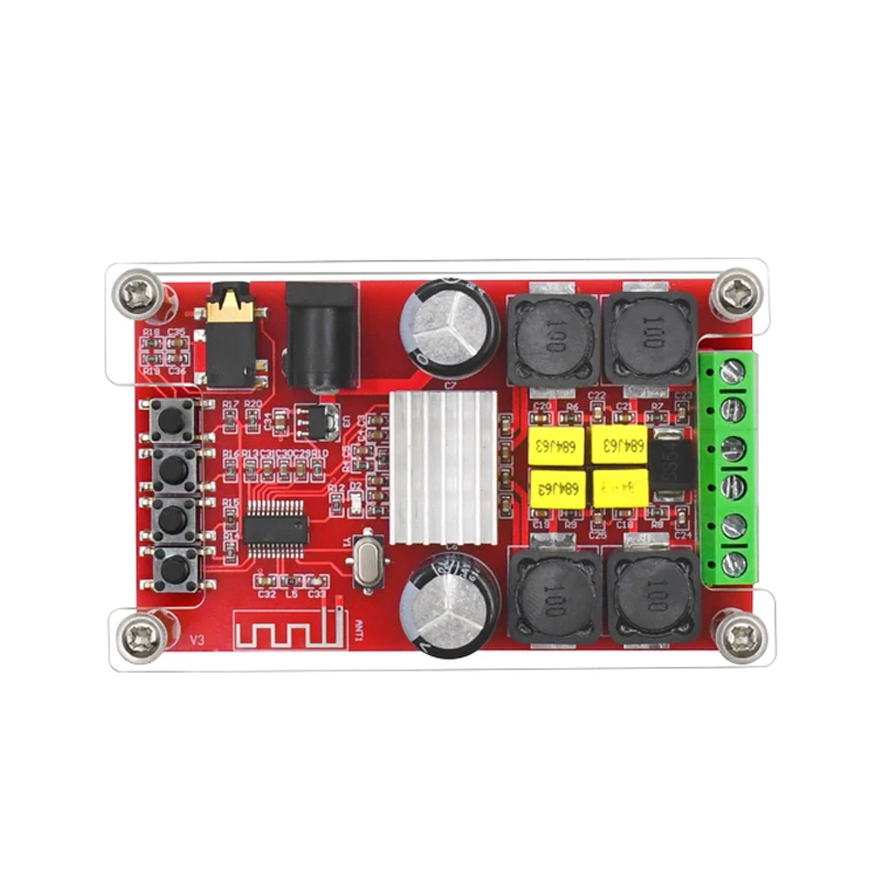 TPA3116D2 Bluetooth 5,0 усилитель доска Аудио Цифровые усилители мощности 2,0 канал 2*50 Вт стерео усилитель DIY DC12-24V с оболочкой