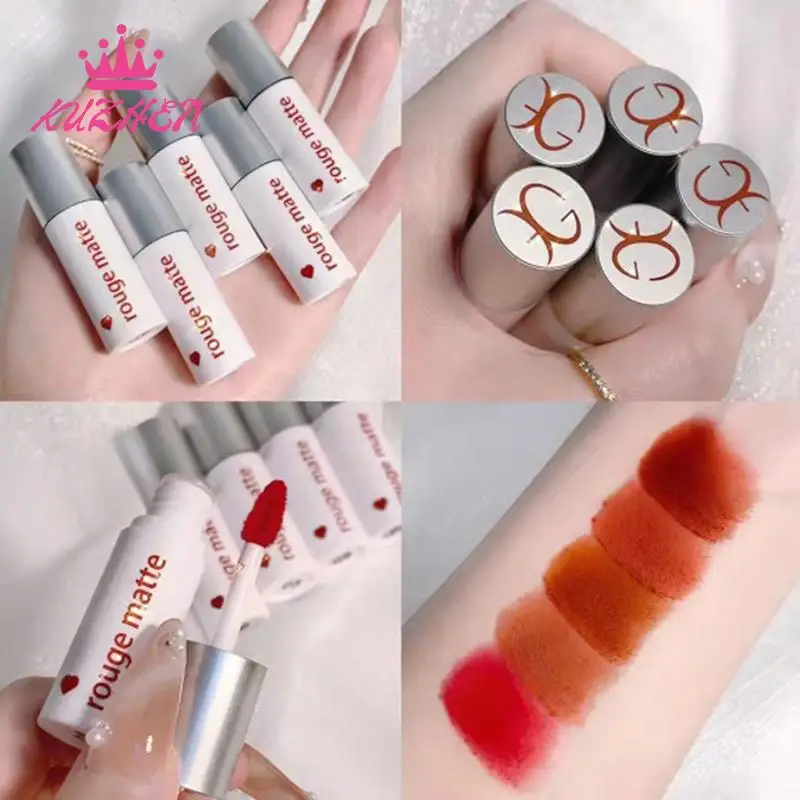 

White Tube Gloss Labial Water-light Mirror Lip Glaze Not Fade Lip Tint Lasting Moistur Cosmetic Lipstick Maquillaje