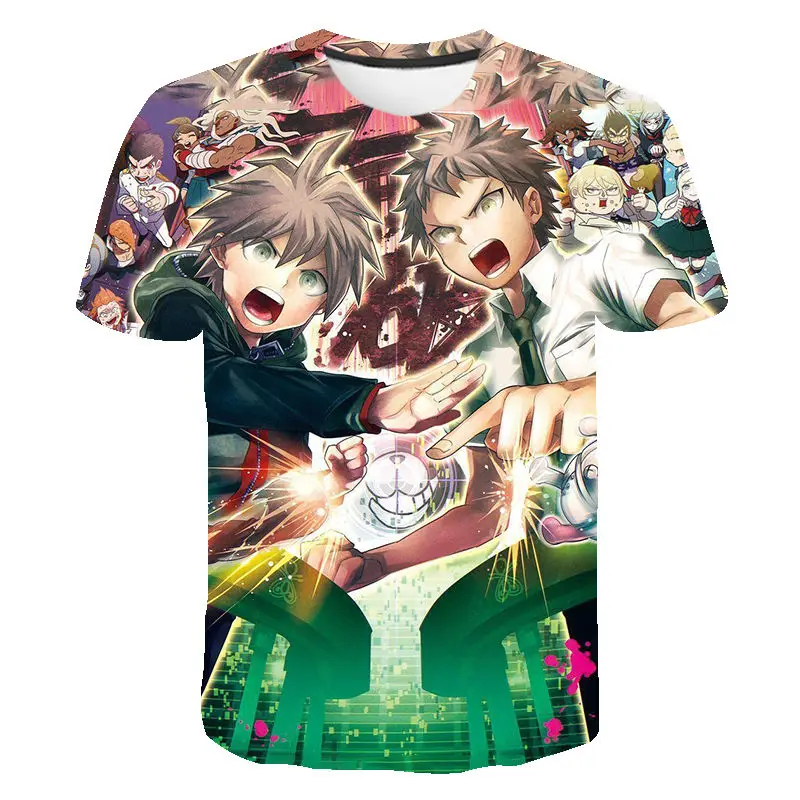 

3D Summer Printed T Shirts Danganrobpa Casual Men Women Children Fashion Short Sleeve Boy Girl Kids Short Sleeve Cool Tops