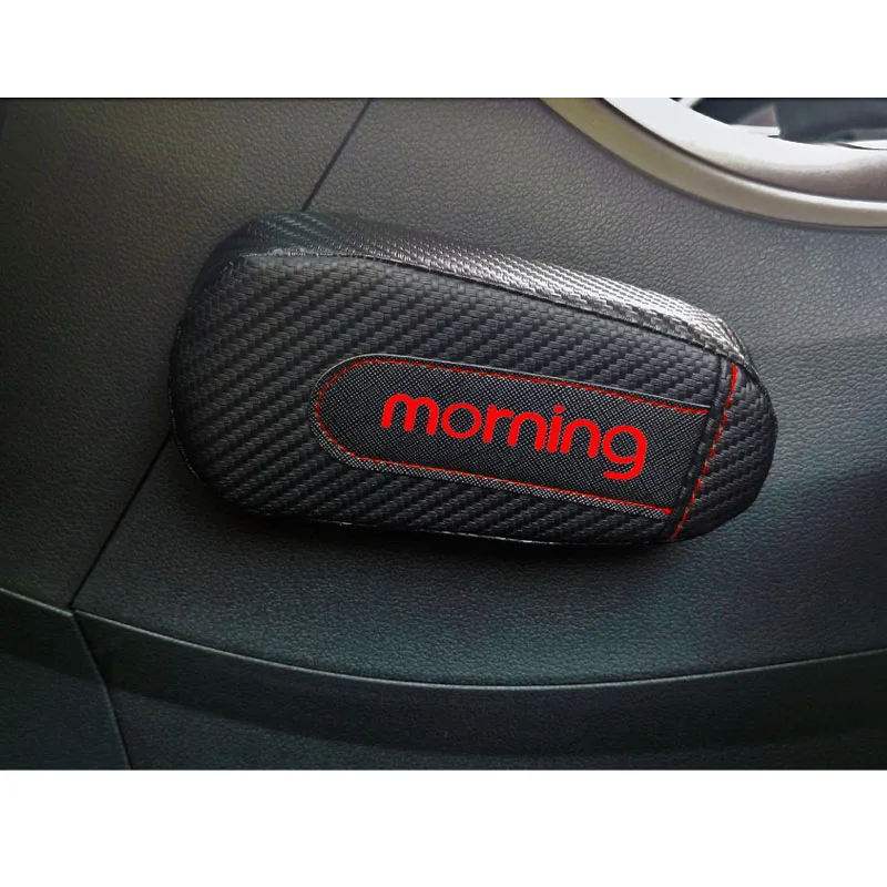 Коврик для колен и подлокотник Carbon Fiber Leather для Kia Morning, 1 штукa.