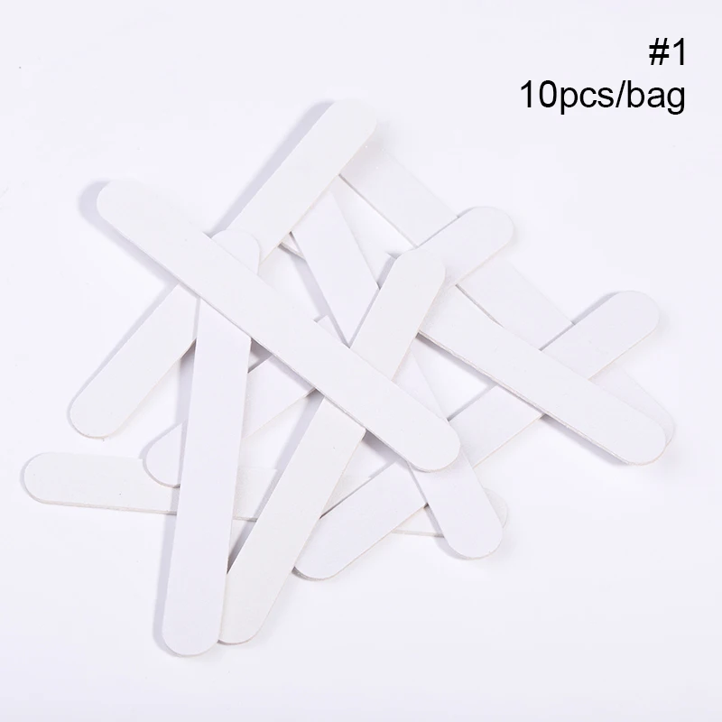 10pcs pattern 1 50/20/шт. Пилка для ногтей для УФ-гель-лака для маникюра, педикюра, шлифовального шлифования, белого и розового цвета, буферный блок для ногтей, инструмент для дизайна ногтей - Цвет: 10pcs pattern 1