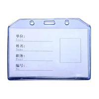 1pc soft plastic nurse worker student card protector cover transparent bank business school credit card case office supplies