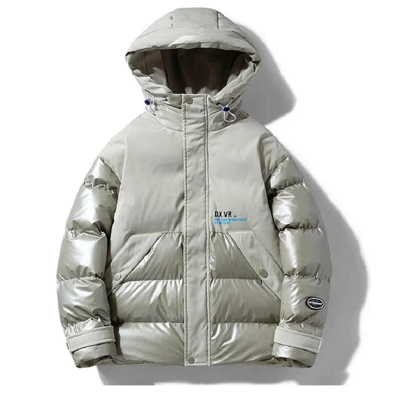 

Зимняя мужская куртка, Толстая куртка, новая стеганая куртка, модная брендовая куртка с большими карманами для инструментов, стеганая куртк...