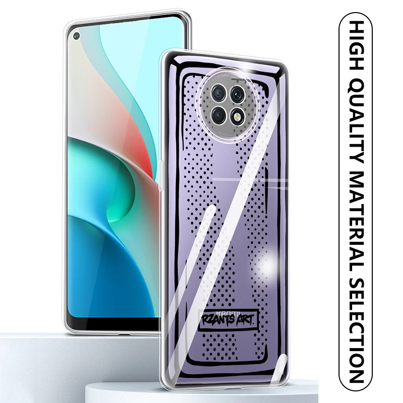 

RZANTS For Redmi Note 9T Transparent Case Space ART Hard Back Comics Cover