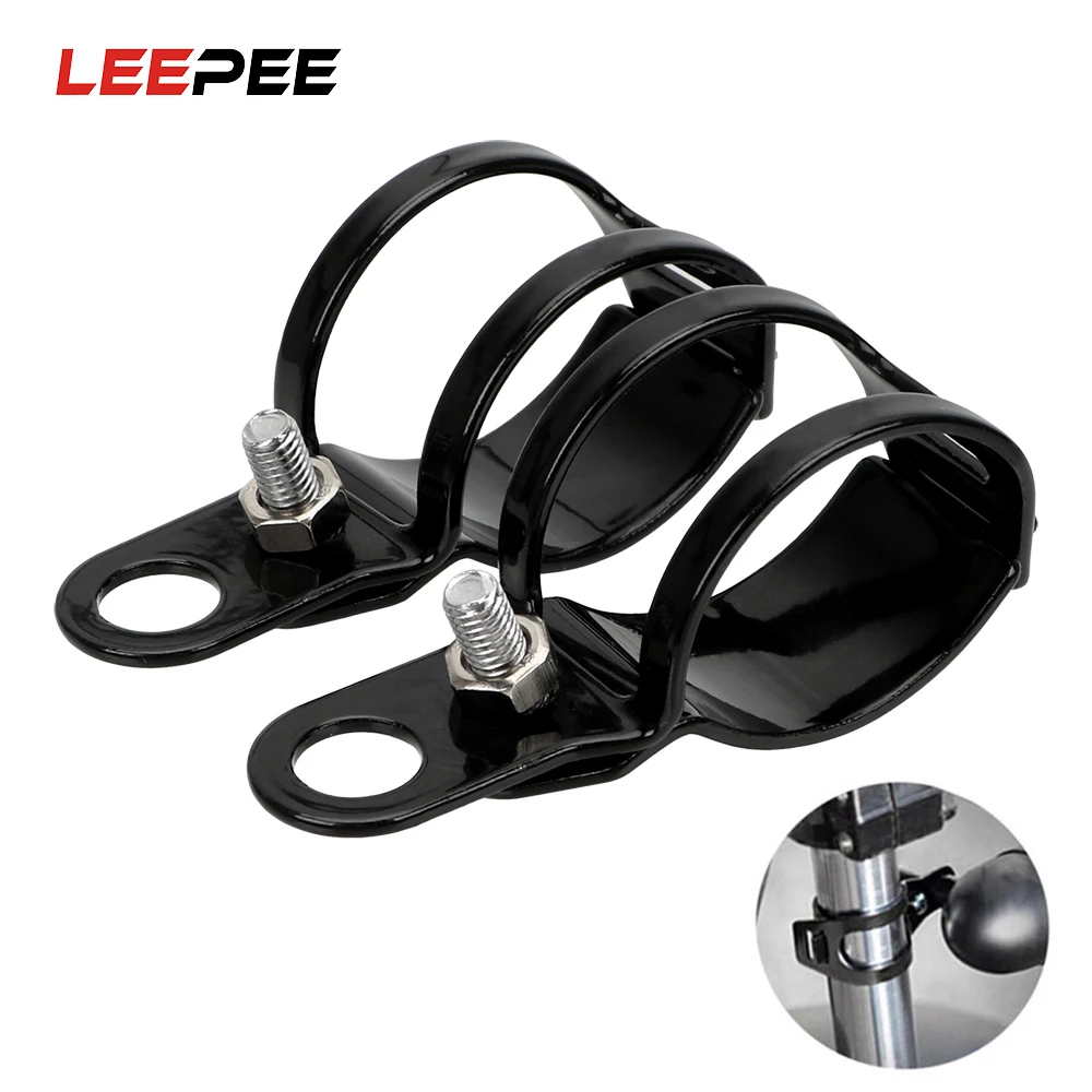 

LEEPEE 1 pair For 27-31mm Metal Motorcycle Signal Light Brackets Front Fork Diameter Universal Turn Light Mount Bracket