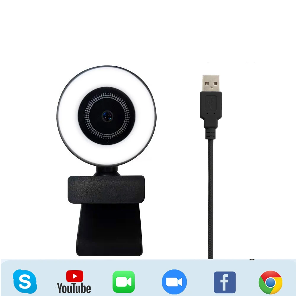 Веб-камера с автофокусом 1080p USB 2K микрофоном | Компьютеры и офис