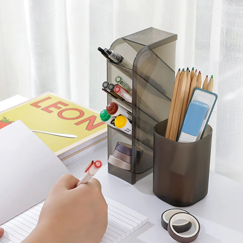 Creative Multi-function 4 Grids Desktop Storage Box Case Make Up Cosmetic Holder Desk Pen Pencil Organizer | Дом и сад