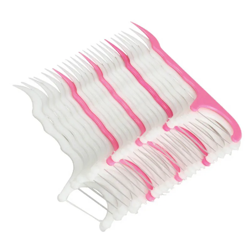 

100pcs Dental Floss Stick Interdental Brush Teeth Toothpicks Flosser Pick M88