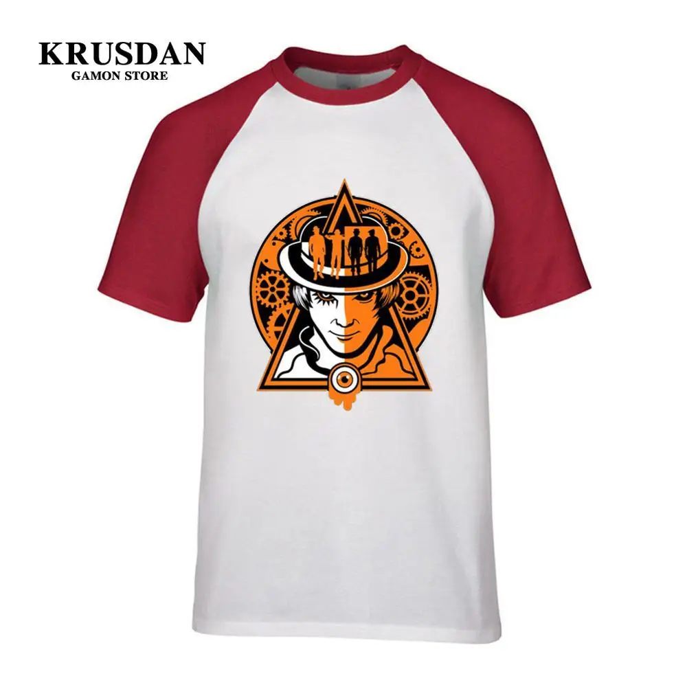 2019 Мужская футболка Заводной Апельсин топ из хлопка и лайкры новый дизайн