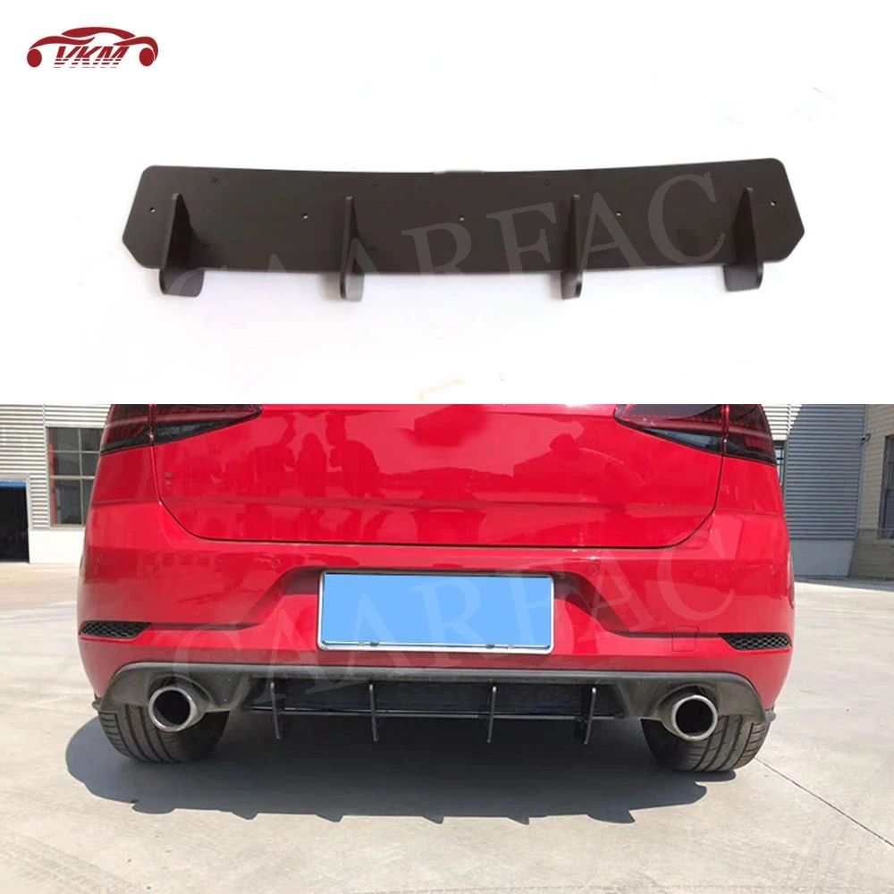 Задний диффузор для губ накладка спойлер Volkswagen VW Golf 7 VII MK7 5 MK75 GTI R ABS плавники в