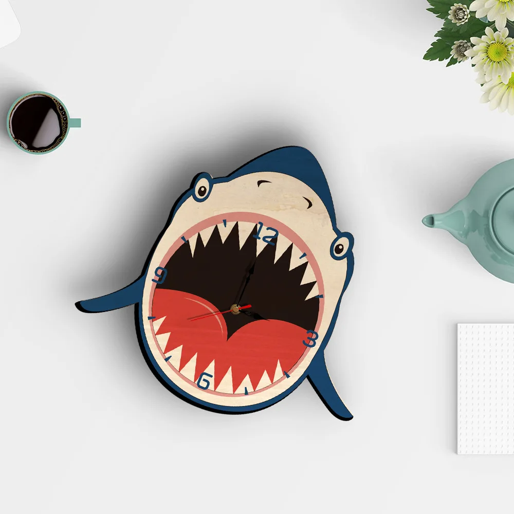 

1PC Creative Cartoon Shaped Wall clock Modern Decor Wall Clock