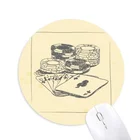 Прямая поставка, однотонный коврик для мыши EVA, черный коврик для мыши с иллюстрацией покера, удобный коврик для мыши, геймерский коврик для ПК и ноутбука