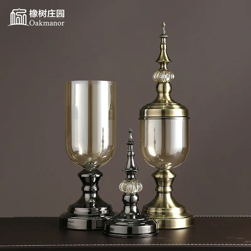 Европейские стеклянные бутылки Креативные украшения для дома современные