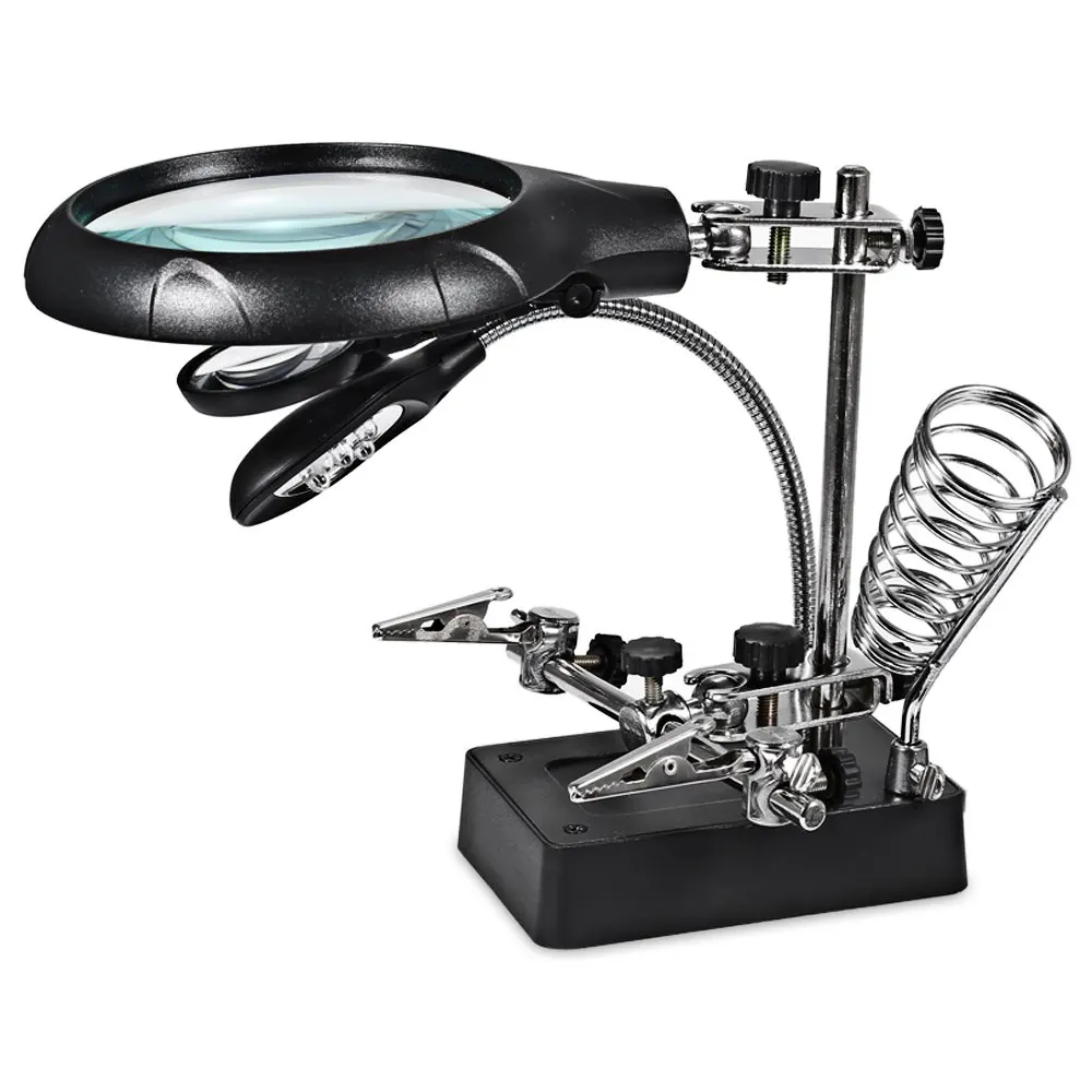 Многофункциональный светодиодный светильник увеличительное стекло настольная