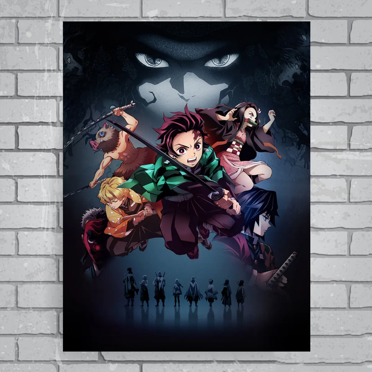 

Kimetsu No Yaiba canvas poster Japanese anime game poster Wall Scroll canvas Wall Stickers wall poster Home Decoration Painting
