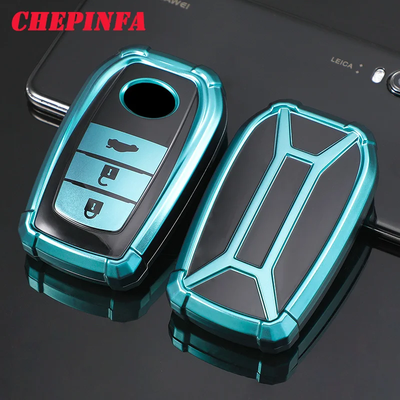 ТПУ чехол для ключей автомобиля полное покрытие защитный Chr Rav4 Auris Avensis Prius Aygo Camry